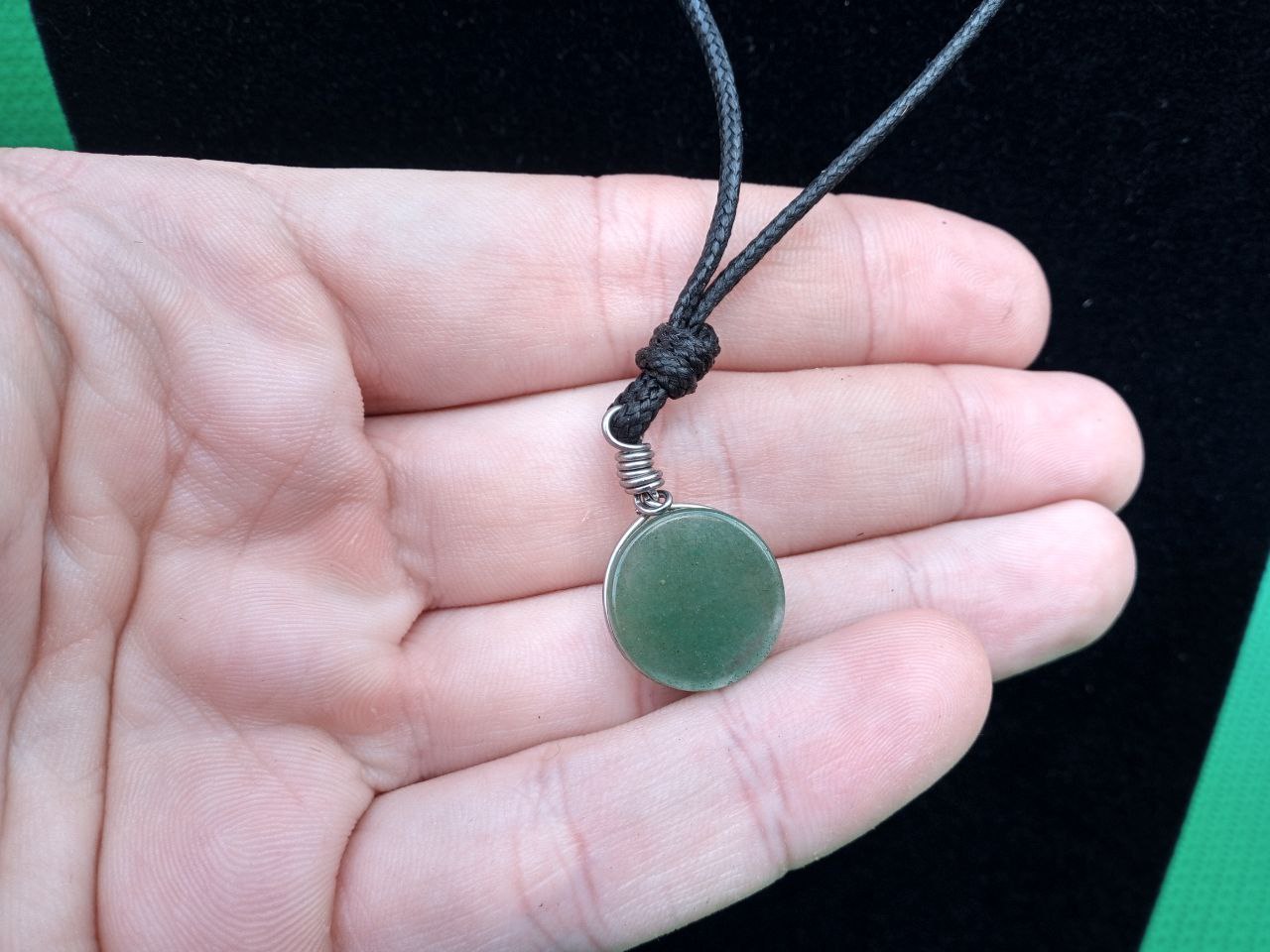 Colar pindurico quartzo verde 7