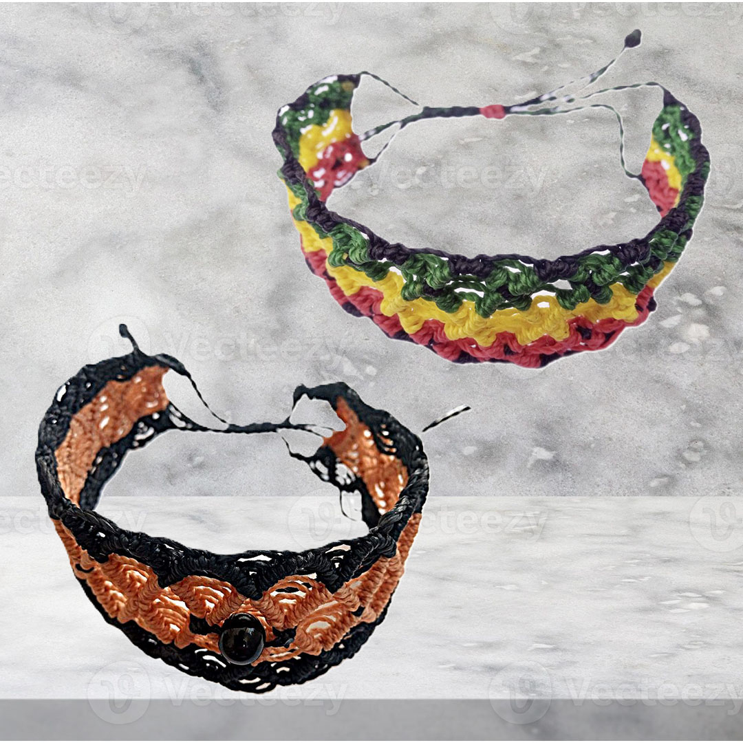 pulseira macarame grande