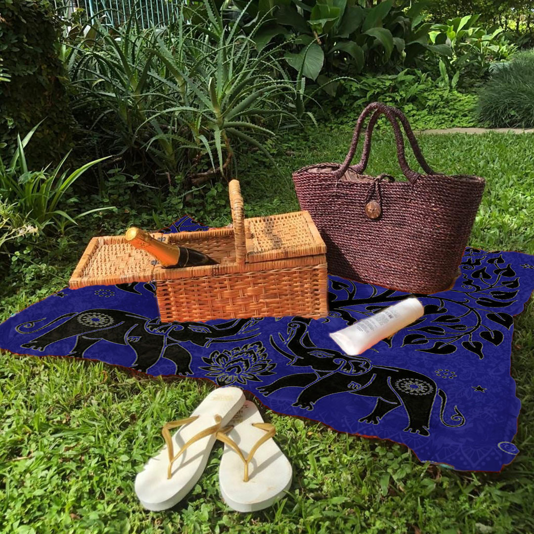 picnic elefante azul